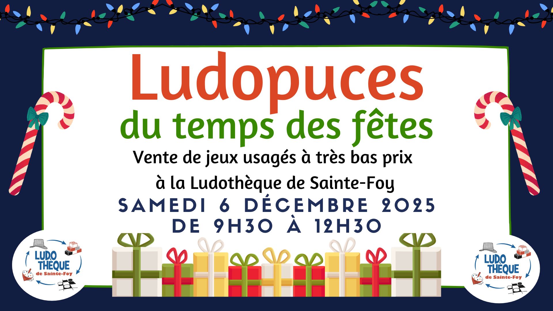 ludothèque de sainte-foy temps des fêtes