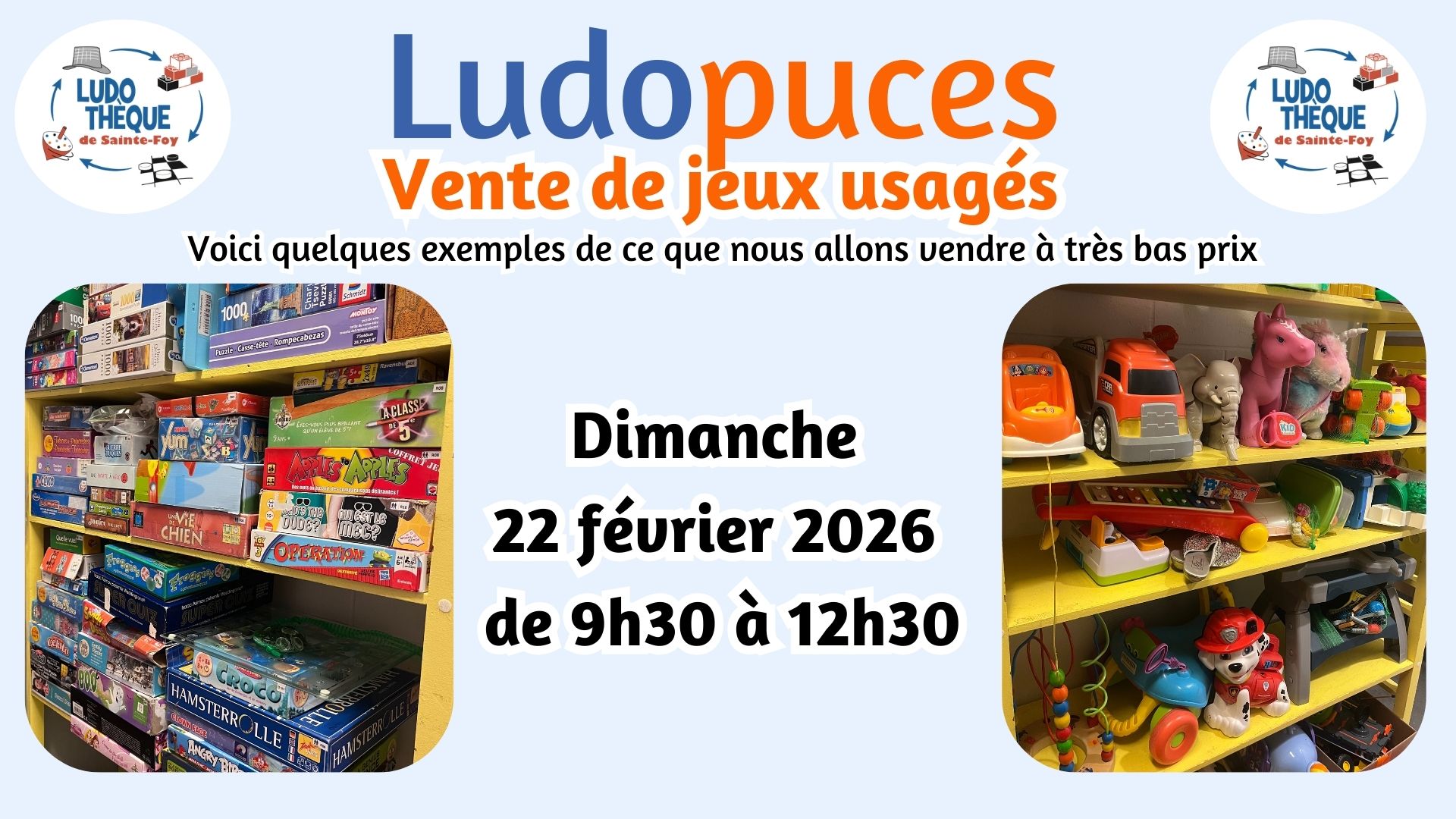 ludothèque de sainte-foy temps des fêtes